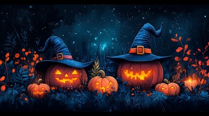 halloween pumpkin with bats