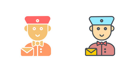 Mail Carrier Icon Design