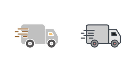 Delivery Truck Icon Design