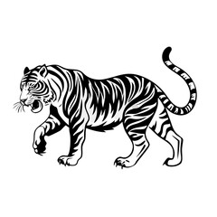 Obraz premium tiger vector illustration