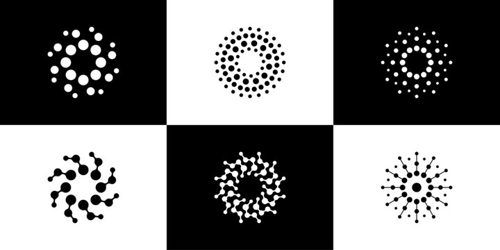 O letter logo design, spiral dots logo design, technology&nbsp;logo&nbsp;design