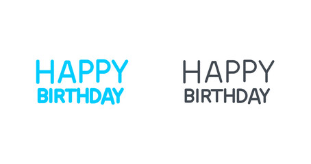 Happy Birthday Sign Icon Design