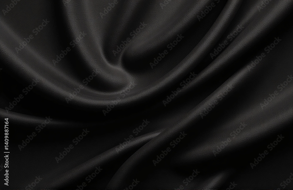 Poster A Black Abstract Design Features A Textured Pattern Of Black Fabric, Creating A Simple Yet Elegant Visual Composition.