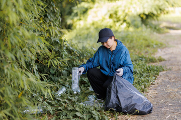 Fototapeta premium It all starts with us. Join in and help keep our public areas clean.