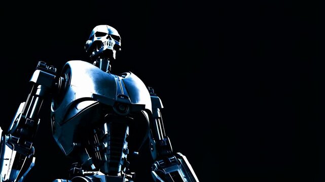 Robotic evolution in motion: a futuristic display of advanced technology and precision engineering