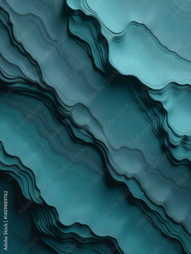 Poster a combination of a dark turquoise color with a beautiful mountain rock texture provides a stunning b