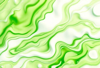 Abstract white and green liquid shapes background, perfect for modern designs, green, color