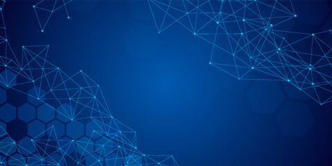 Medical background design. Geometric abstract background with hexagons. Medicine, science and technology vector illustration. eps10