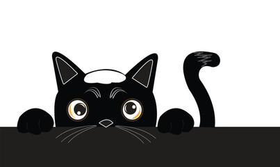 Cat emoji icon vector image.