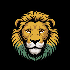 lion head vector