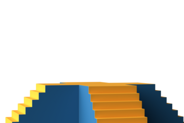 Abstract geometric steps