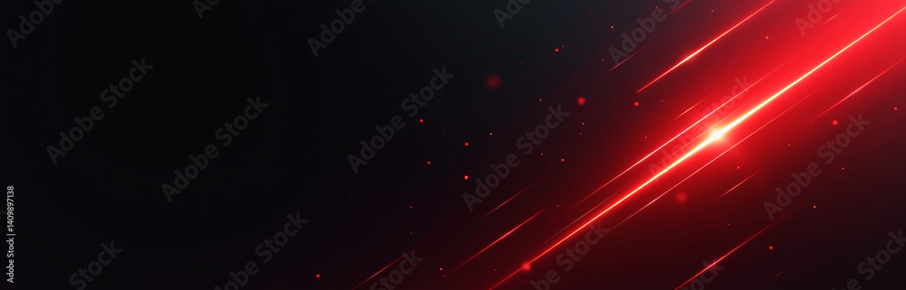 Aufkleber A Modern Design Uses A Black And Fiery Red Gradient With Geometric Shapes, Diagonal Lines, And Glow Effects To Create Visual Interest.