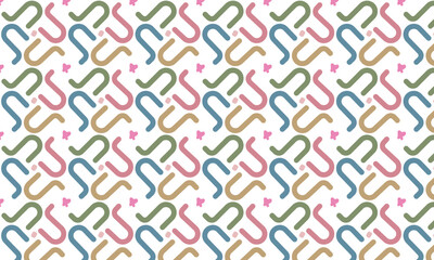 Vector seamless pattern. Modern stylish abstract texture. Repeating geometric pattern from striped elements