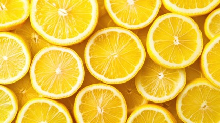 Fototapeta premium Abstract lemon slice white background