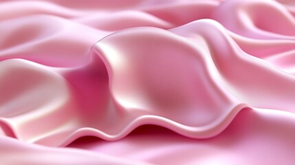 Obraz premium Soft Pink Silk Draped Fabric Abstract Background