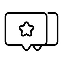 like outline icon. comment black line illustration.