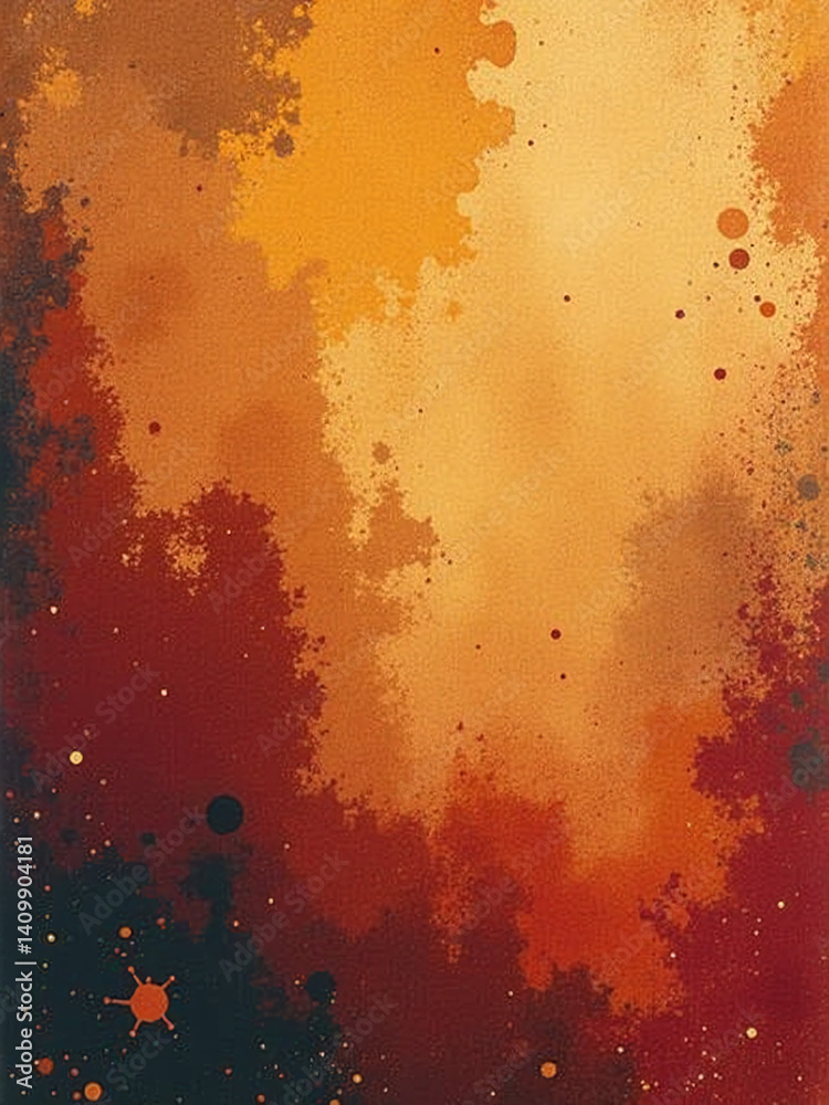 Poster abstract background in dirty dusty burnt rough colors with stained texture and copy space for creati