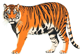 Obraz premium PNG Tiger wildlife animal mammal.