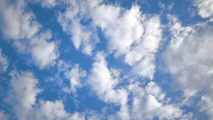 Blue sky and clouds in the sky