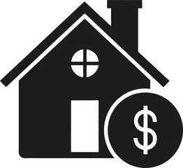 Minimalist Home Value Symbol