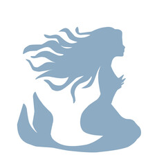 Colored Mermaid Vector Icon