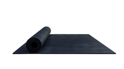Professional Yoga Mat Isolated on White Background for Exercise and Meditation Practices