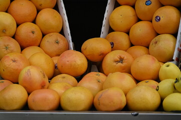 Mandarines marchés fruits