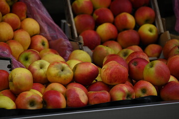 Pommes fruits marchés