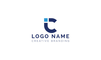 Minimalist IC Logo for Branding and Identity.