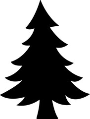 Christmas Tree icon in flat style. vector For apps and Website. isolated on transparent background 