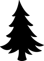 Christmas Tree icon in flat style. vector For apps and Website. isolated on transparent background 