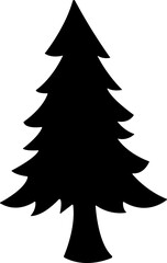 Christmas Tree icon in flat style. vector For apps and Website. isolated on transparent background 
