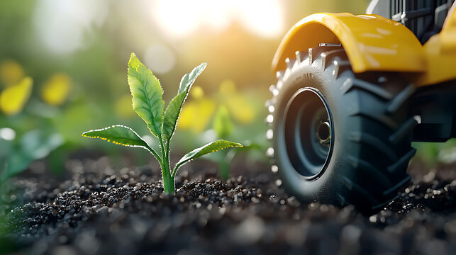 Innovative agricultural practices sustainable harvest planning using blockchain ai technology in modern farming greenhouse environment close-up view