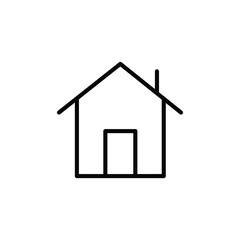 Home line icon. House line icon. property icon vector isolated on white background