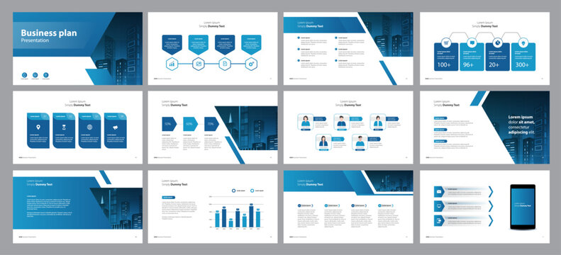 business presentation template design backgrounds and page layout design for brochure, book, magazine, annual report and company profile, with info graphic elements graph design concept