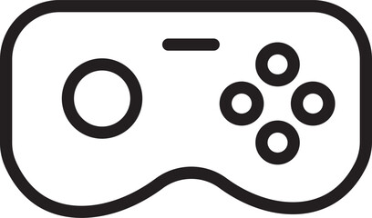 video game controller line icon gaming controller line icon vector on white background.