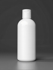Blank white mockup of commercial spray packaging