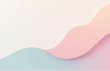 The Design Features A Simple Color Palette With Gradients Of Pastel Shades, Set Against A Neutral And Minimalistic Background.
