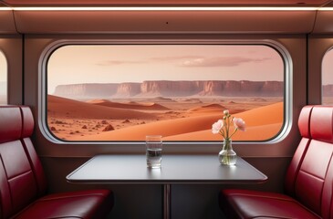 Crossing the Desert in Late Light