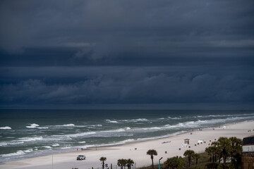 storm over the beach