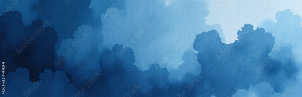 Aufkleber watercolor artwork featuring dark aquarelle background and ample copy space ideal for creative web b