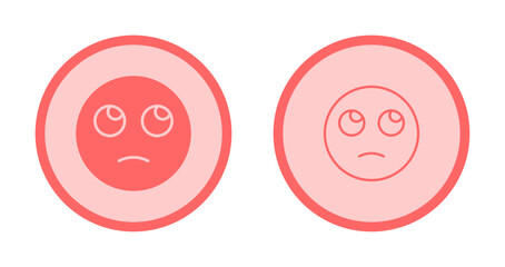 Face with Rolling Eyes Icon Design
