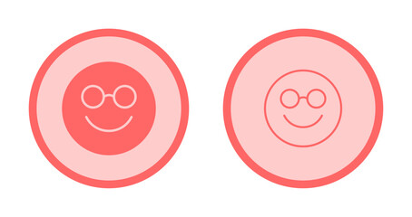 Obraz premium Nerd Face Icon Design
