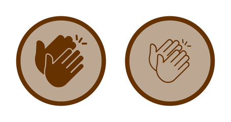 Clapping Hands Icon Design