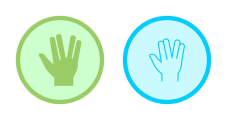 Fototapeta premium Vulcan Salute Icon Design