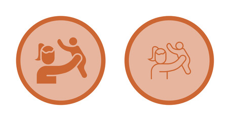 Mother and Son Icon Design
