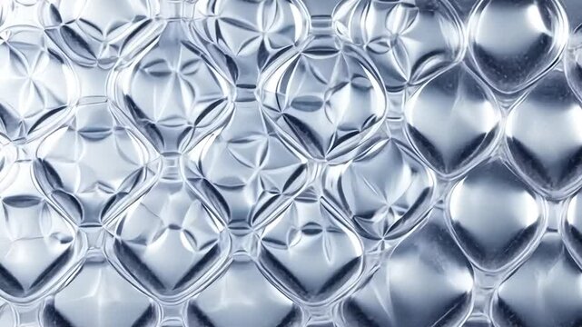 Abstract Silver Geometric Pattern