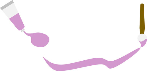 絵具のグラフィック素材イラスト