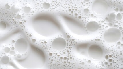 White foam texture creating interesting patterns with bubbles