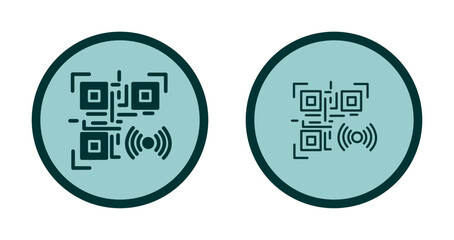 QR Code Wi-Fi Icon Design